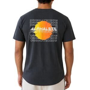 Alphalete Rhapsody Black Graphic Tee M Retro Gym Streetwear